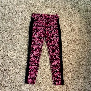 Xersion Size M (10-12) Pink&Black Athletic Leggings